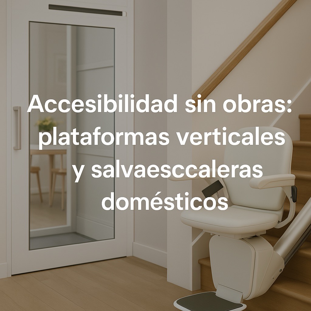 Accesibilidad sin obras: plataformas y salvaescaleras domésticos