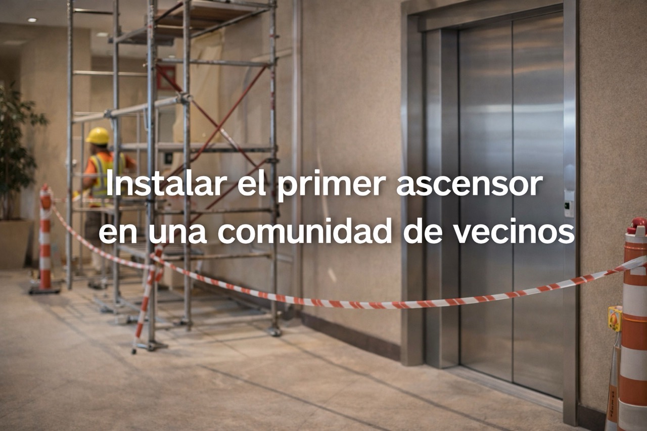 Instalar el primer ascensor en una comunidad de vecinos